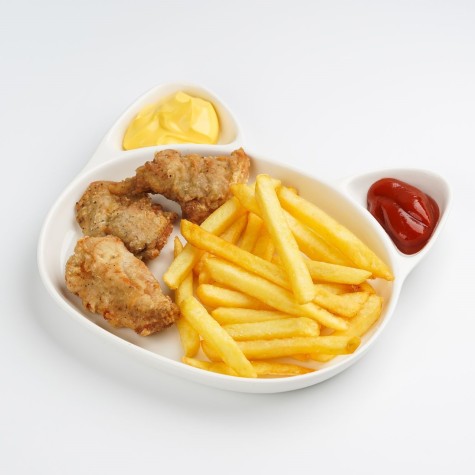 Кургетсы с картофелем фри